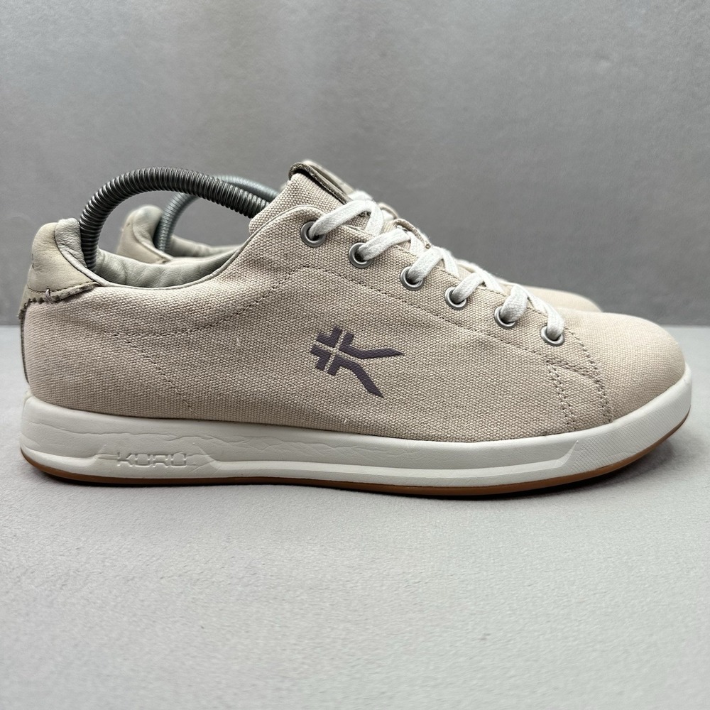 KURU Roam Womens Size 10.5 (M) Shoes Sand Beige Canvas Athletic Walking Sneakers